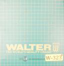 Walters-Walter P100 M100-100, Milling Setup and Programming Manual 1989-M100-100-P100-02
